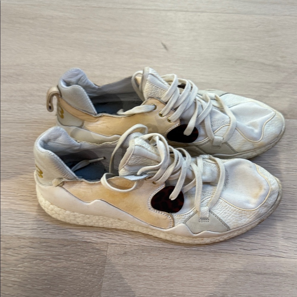 Y-3 Adidas Yohji Yamamoto Sneakers – White/Beige – Women’s Size 8.5